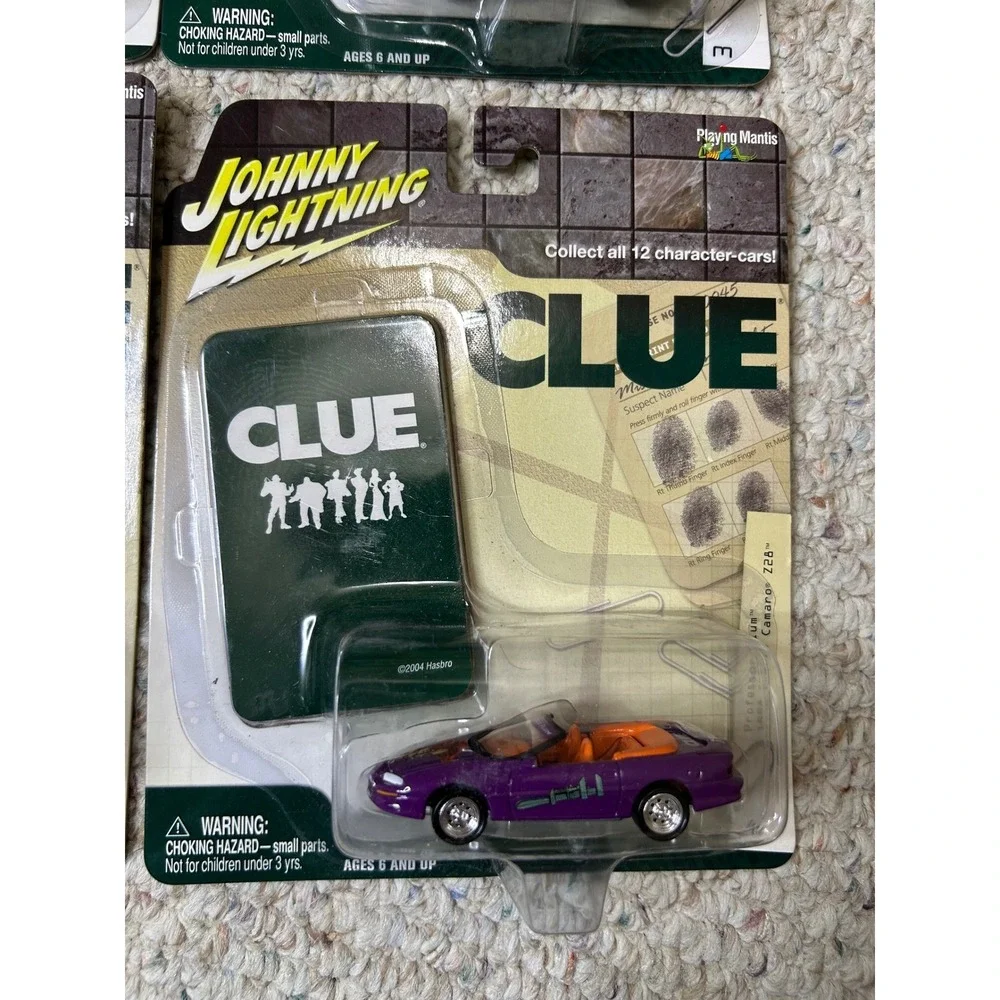 Johnny Lightning Clue Character Cars Lot Of 9 New In Package Collectible‎ Toys